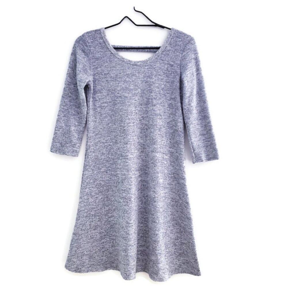 Olivia Rae 3/4 Sleeve Scoop Neck Knit Dress Small